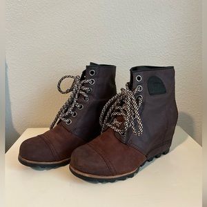 Sorel wedge booties